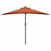 vidaXL Parasol de jardin Terre cuite 294 x 150 x 224 cm