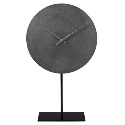 Gifts Amsterdam Horloge sur socle Merkur Aluminium Gris 30x46x7,5 cm