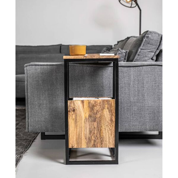 HSM Collection Table d'appoint avec porte-revues 34x40x68 cm