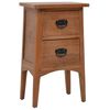 vidaXL Table de chevet Bois de sapin massif 40 x 29 x 68 cm Marron