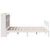 vidaXL Lit bibliothèque sans matelas blanc 150x200 cm bois pin massif