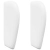 vidaXL Oreille de t&ecirc;te de lit Blanc PVC