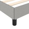vidaXL Cadre de lit sans matelas gris clair 120x190 cm tissu