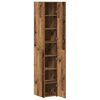vidaXL Haut Armoire 2 pcs Bois ancien 30 x 42,5 x 185 cm