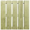 vidaXL Dalles de terrasse 24 pcs 50x50 cm Bois Vert