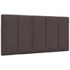 vidaXL Cadre de lit sans matelas Hanko marron fonc&eacute; 100x200 cm tissu