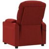 vidaXL Fauteuil de massage Rouge bordeaux Tissu