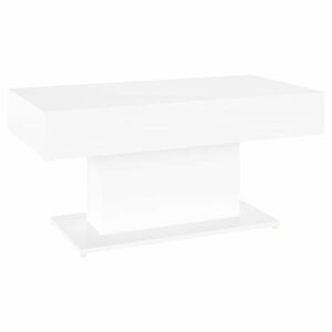 vidaXL Table basse blanc 96x50x45 cm bois d'ing&eacute;nierie