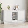 vidaXL Buffet blanc 102x35x60 cm bois d'ing&eacute;nierie
