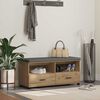 vidaXL Banc d'entr&eacute;e avec coussin Ch&ecirc;ne artisanal 100 x 38 x 46 cm