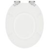 vidaXL Si&egrave;ge de toilette 2 pcs Blanc 44 x 38 cm Panneau MDF
