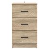 vidaXL Cabinet de chevet avec tiroir Chêne sonoma 38 x 38 x 66 cm
