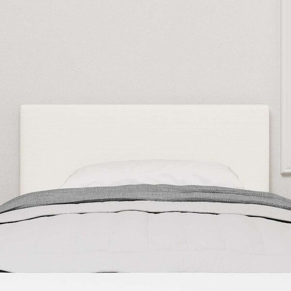 vidaXL T&ecirc;te de lit LED avec des lumi&egrave;res &agrave; LED Cr&egrave;me 100 cm Polyester