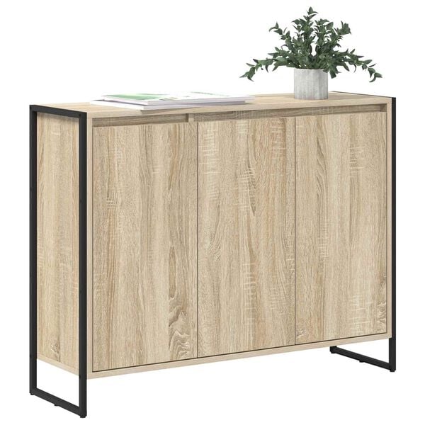 vidaXL Meuble d'appoint Sonoma 96,5 x 30 x 75 cm Bois d'ing&eacute;nierie