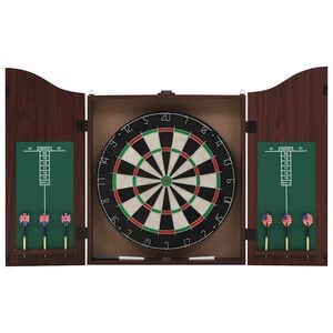 vidaXL Jeu de cibles professionnel Sisal avec armoire et 6 fl&eacute;chettes