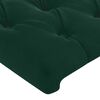 vidaXL Cadre de lit sans matelas vert fonc&eacute; 140x200 cm velours