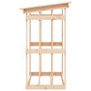 vidaXL Support pour bois de chauffage 108x64,5x109 cm Bois de pin
