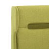 vidaXL Cadre de lit avec LED Vert Tissu 140 x 200 cm