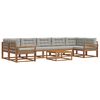 vidaXL Ensemble de canap&eacute;s d'ext&eacute;rieur 8 pcs Gris Naturel et Clair