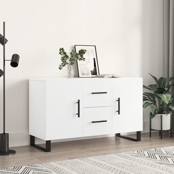 vidaXL Buffet blanc 100x36x60 cm bois d'ingénierie