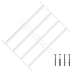 vidaXL Grille de s&eacute;curit&eacute; pour fen&ecirc;tres avec 4 barres crois&eacute;es