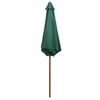 vidaXL Parasol avec poteau en bois 270 x 270 cm Vert