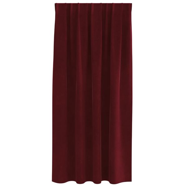 vidaXL Rideaux occultants 2 pcs Bordeaux 140 x 175 cm Velours