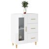 vidaXL Buffet Blanc brillant 69,5x34x90 cm Bois d'ingénierie