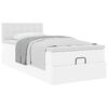 VidaXL Lit ottoman avec matelas blanc 90x200 cm similicuir