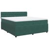 vidaXL Sommier &agrave; lattes de lit et matelas Vert fonc&eacute; 200x200cm Velours