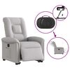 vidaXL Fauteuil inclinable électrique gris nuage tissu