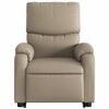 vidaXL Fauteuil inclinable &eacute;lectrique cappuccino similicuir