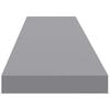 vidaXL &Eacute;tag&egrave;res murales flottantes 4 pcs gris 120x23,5x3,8 cm MDF