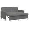 vidaXL Canap&eacute;-Lit Gris fonc&eacute; Tissu