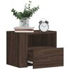 vidaXL Table de chevet murale ch&ecirc;ne marron 45x30x35 cm