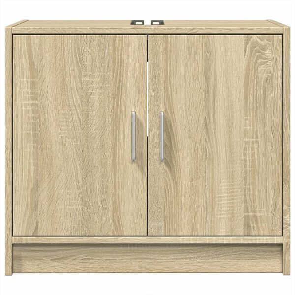 vidaXL Armoire d'évier chêne sonoma 63x29x55 cm bois d'ingénierie
