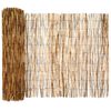 vidaXL Cl&ocirc;ture de jardin Carbonis&eacute; 300 x 90 cm Roseau