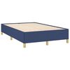 vidaXL Sommier &agrave; lattes de lit matelas et LED bleu 120x190 cm tissu