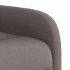 vidaXL Fauteuil inclinable de massage Taupe Tissu