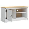 vidaXL Meuble TV Corona Blanc 100 x 40 x 52 cm Pin massif