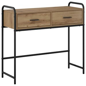 vidaXL Table console Ch&ecirc;ne artisanal 90 x 33 x 80,5 cm