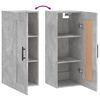 vidaXL Armoire murale gris b&eacute;ton 34,5x34x90 cm bois d'ing&eacute;nierie