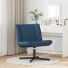 vidaXL Chaise pivotante Bleu 63 x 75 x 76 cm tissu