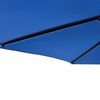 vidaXL Parasol de jardin avec m&acirc;t en acier bleu azur&eacute; 225x225x212 cm