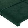 vidaXL Cadre de lit sans matelas vert fonc&eacute; 100x200 cm velours
