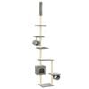 vidaXL Arbre &agrave; chat avec griffoirs en sisal 260 cm Gris