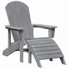 vidaXL Chaise Adirondack Gris clair 82 x 74 x 92 cm HDPE