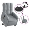 vidaXL Fauteuil de massage inclinable Gris clair Tissu