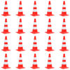 vidaXL C&ocirc;nes de signalisation r&eacute;fl&eacute;chissants 20pcs Rouge et blanc 50cm