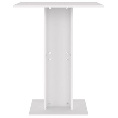 vidaXL Table de bistro Blanc 60x60x75 cm Bois d'ingénierie